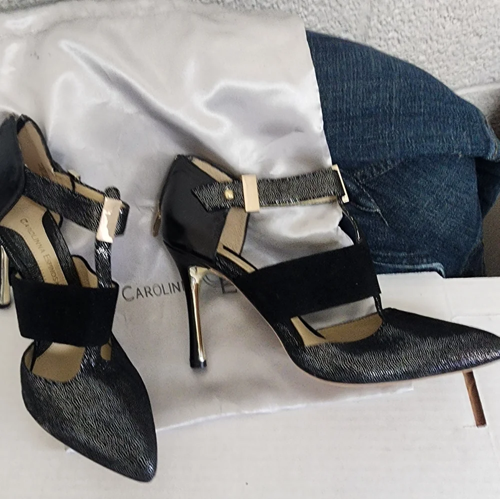 Beautiful CAROLINNA ESPINOSA HEELS SZ 7.5 M - Picture 14 of 15